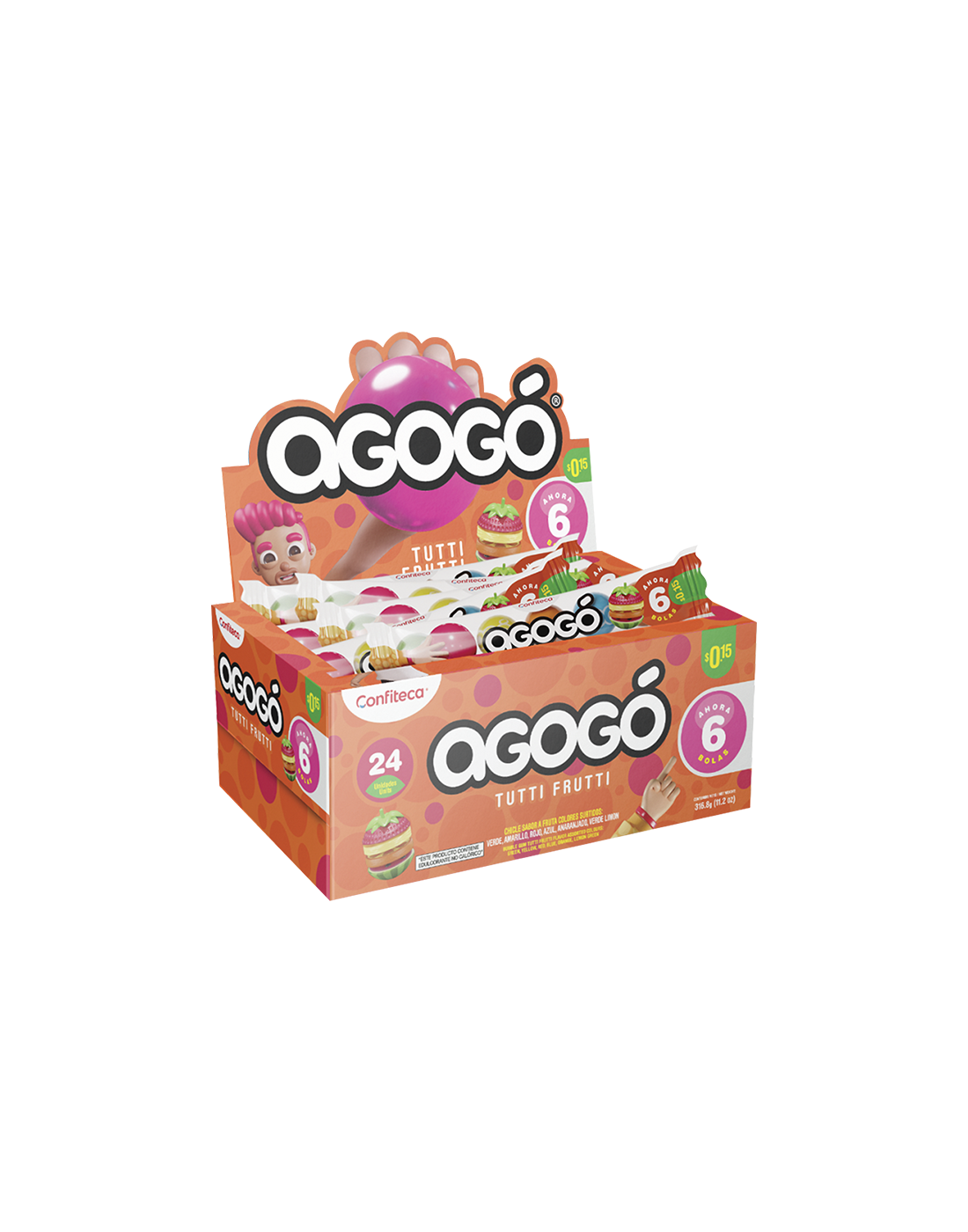 Agogo Tuti Fruti (x6) x24