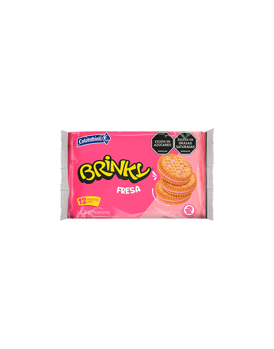 Galleta Brinky Fresa x12