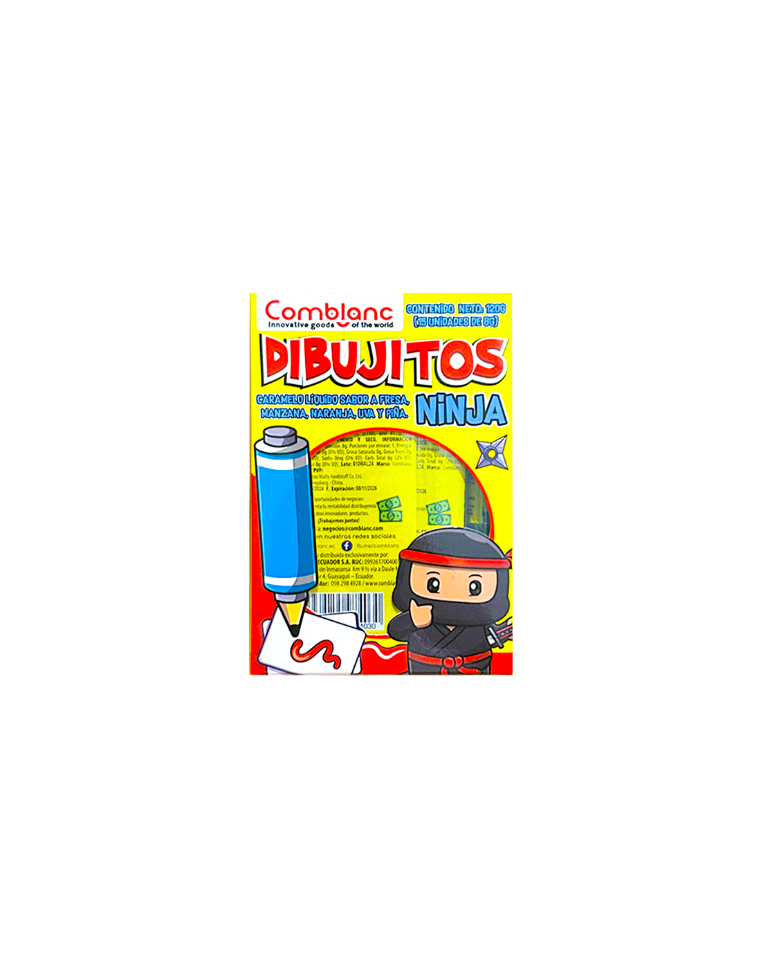 Caramelo Dibujitos Ninja x15