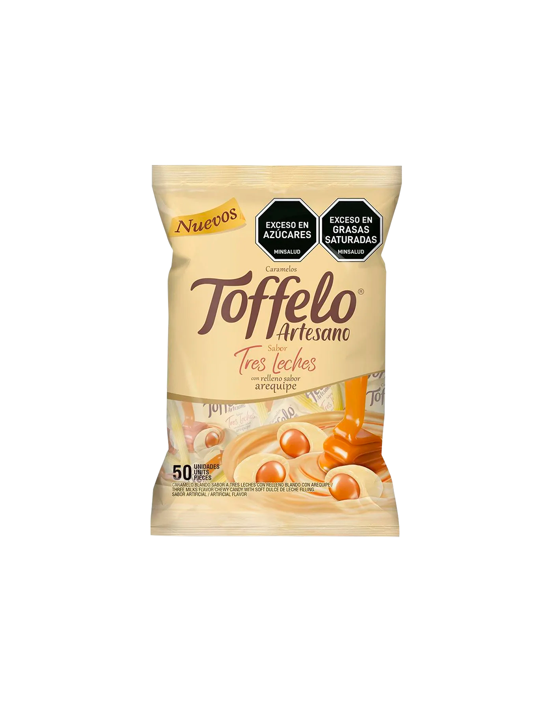 Caramelos Toffelo Artesano Tres Leches x50
