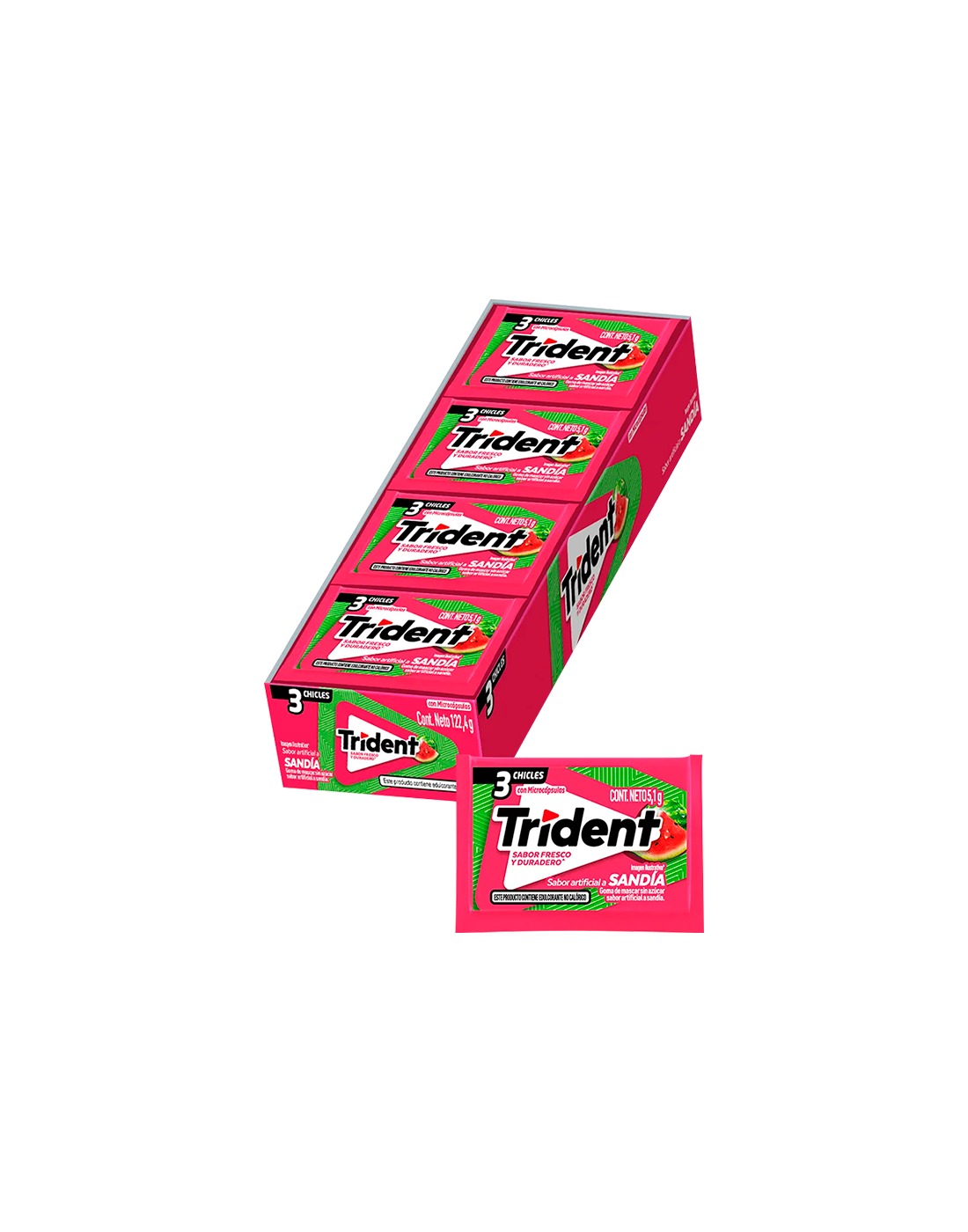 Chicle Trident Sandía x24