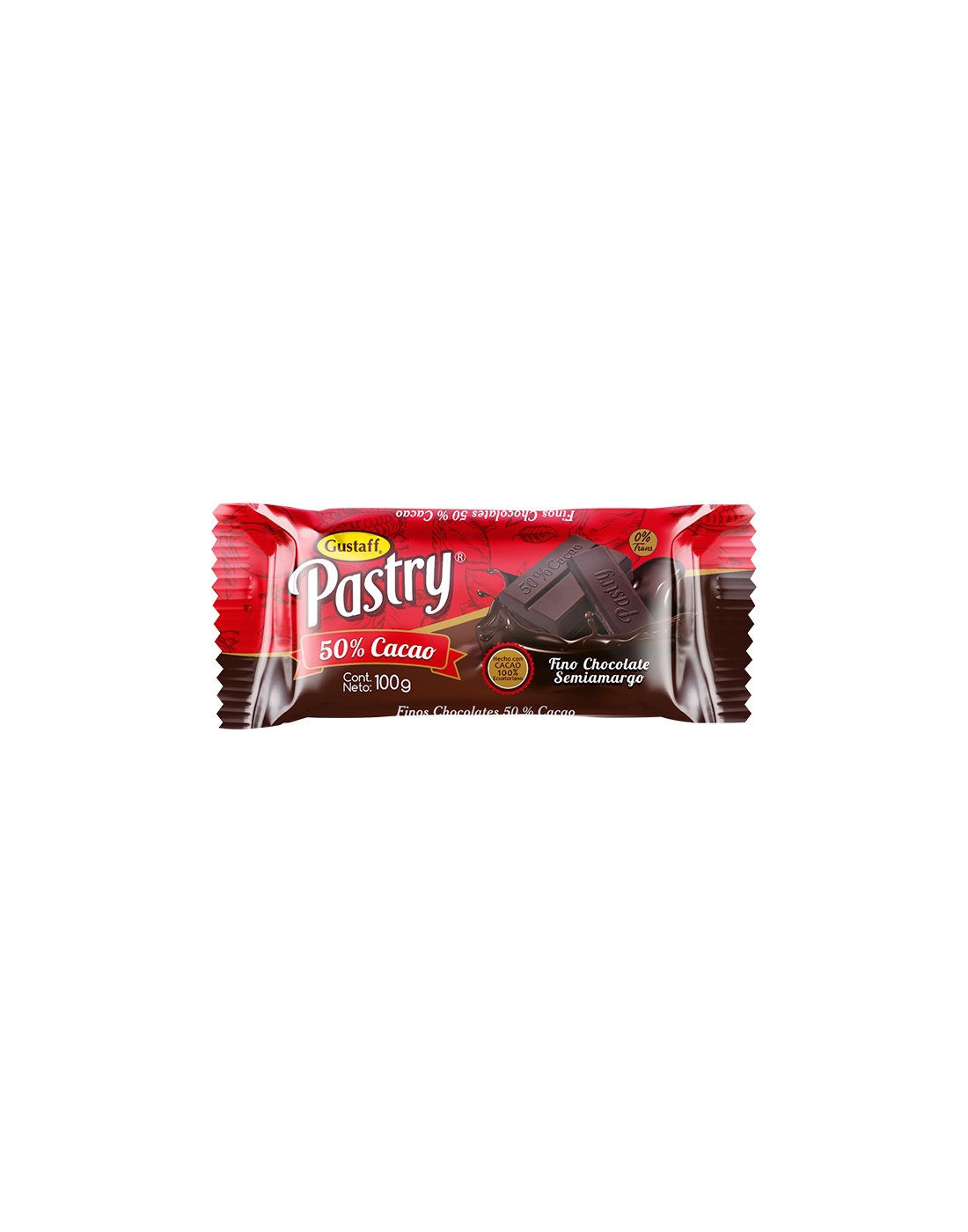 Chocolate Pastry 50% Cacao 100g.