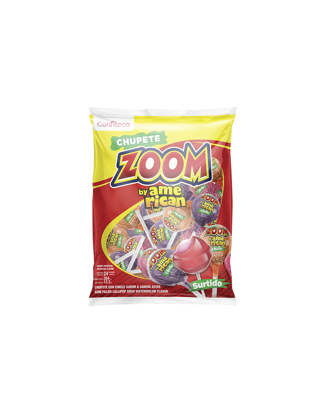 Chupete Zoom by American Surtido x24