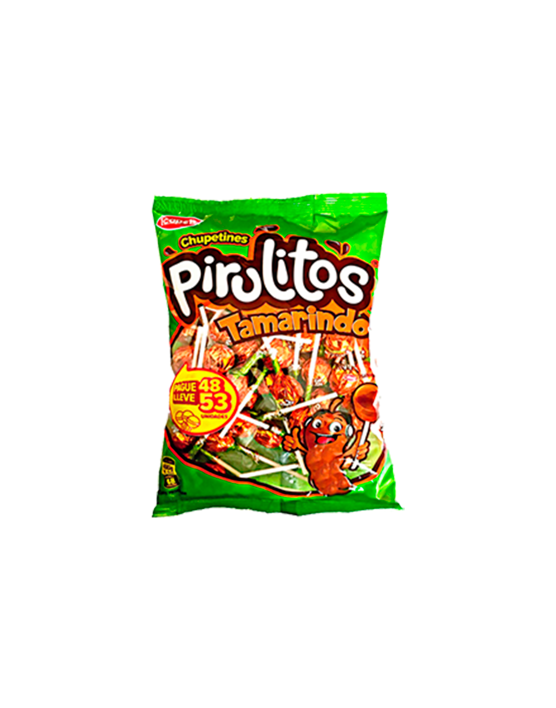 Chupetines Pirulitos Tamarindo x48