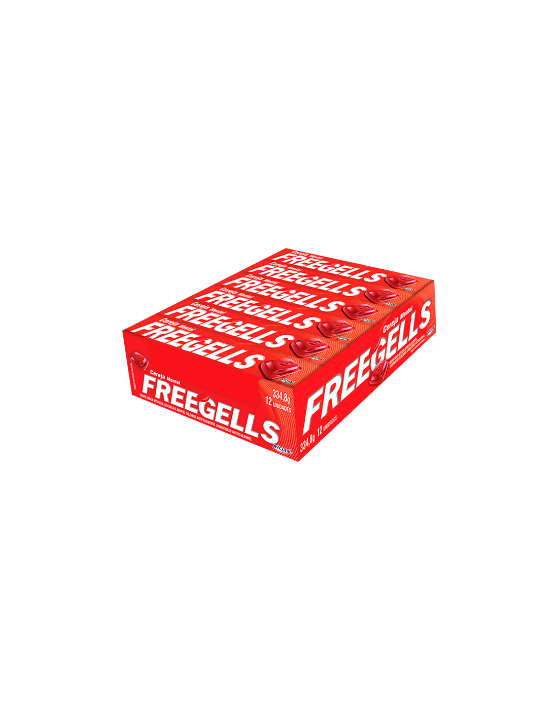 Freegells Barra Cereza x12