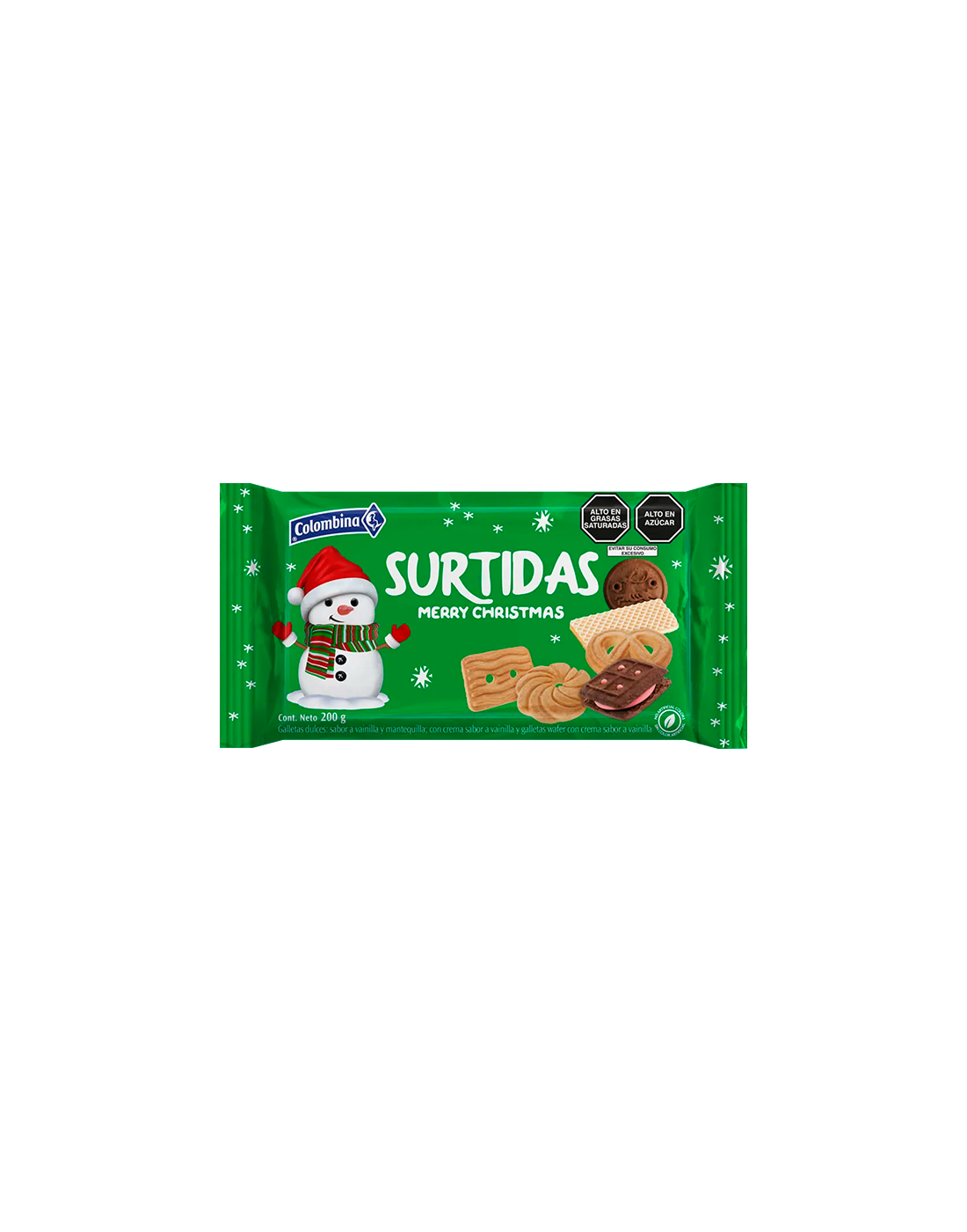 Galleta Surtidas Merry Christmas Surtido 200g.