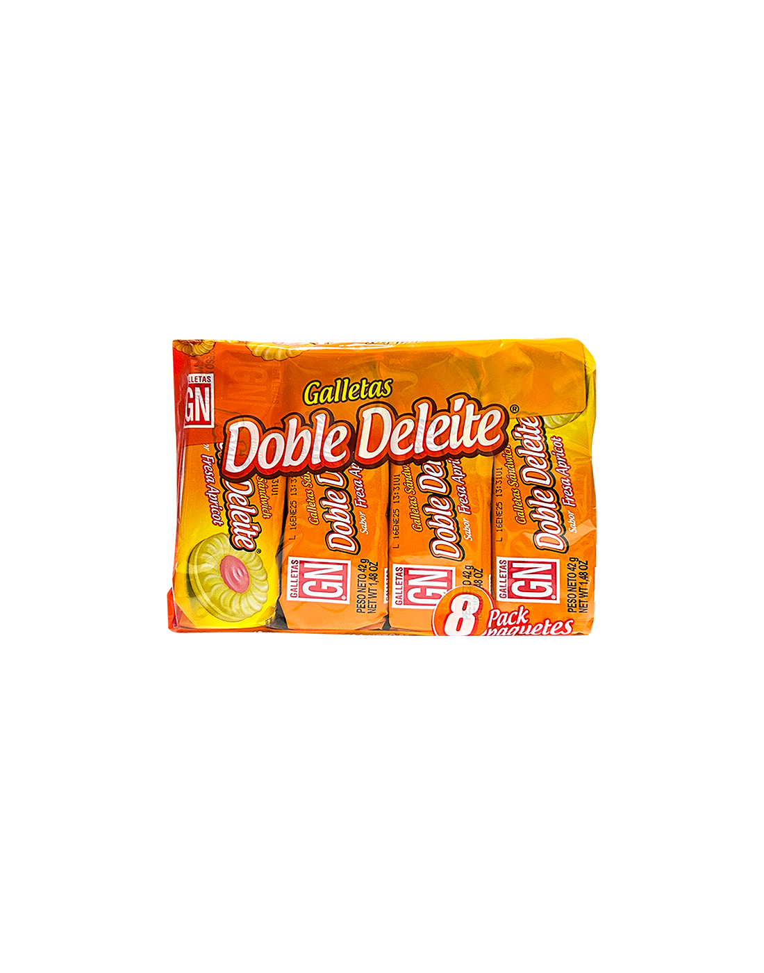 Galletas Doble Deleite Fresa Apricot x8