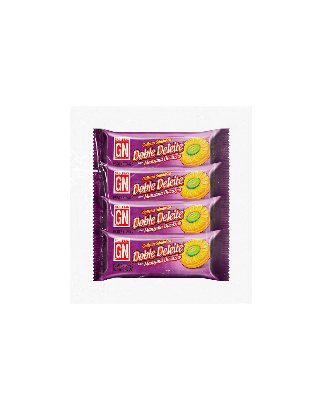 Galletas Doble Deleite Manzana Durazno x8