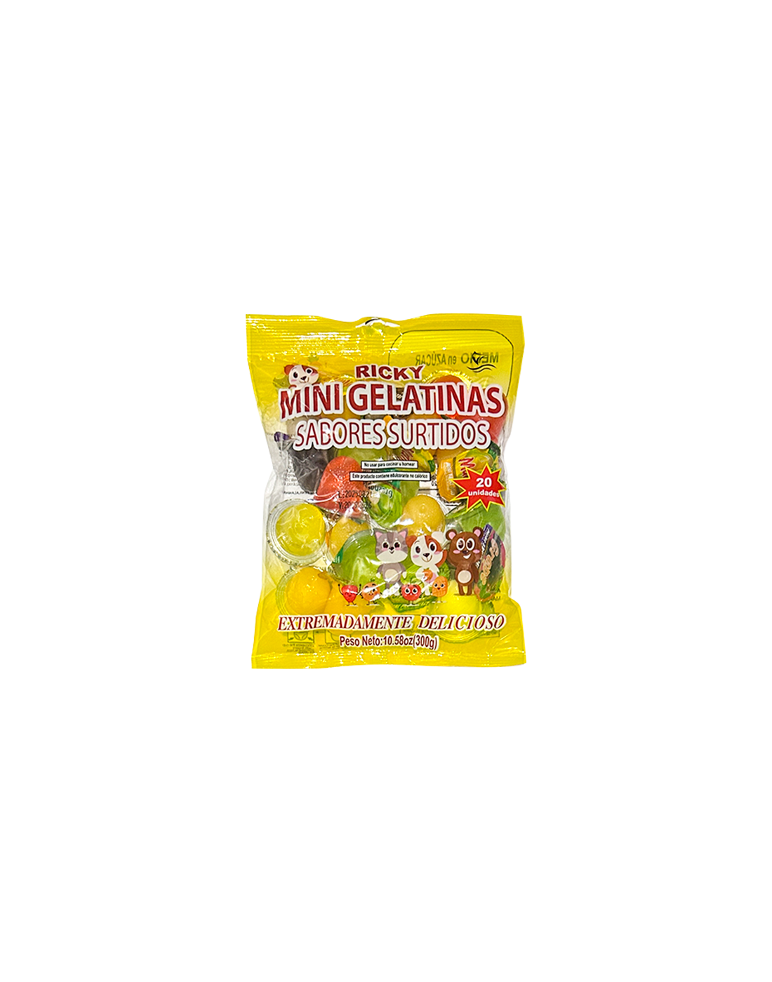 Gelatina Mini Gelatinas Sabores Surtidos x20