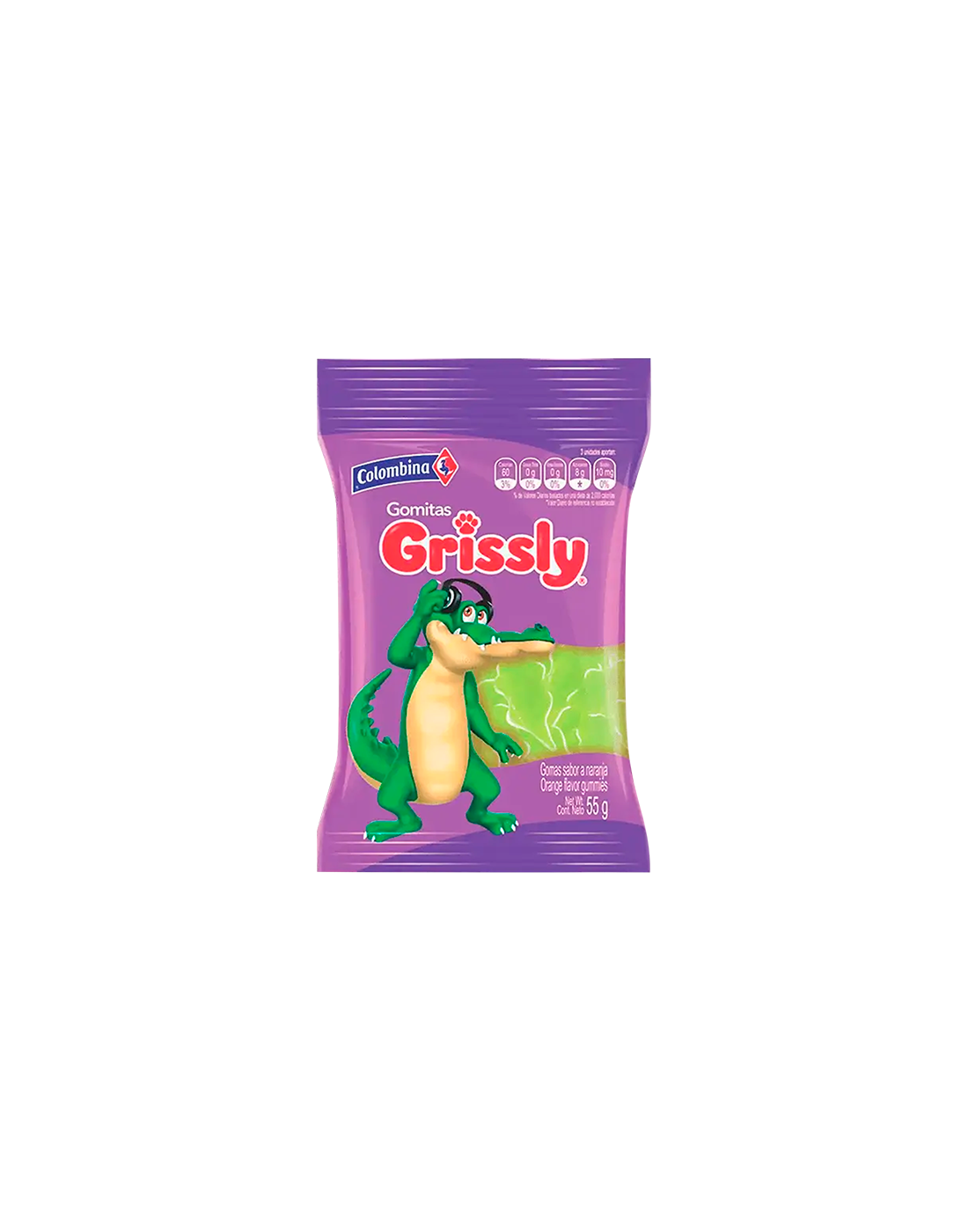 Gomitas Grissly Cocodrilos 55g.