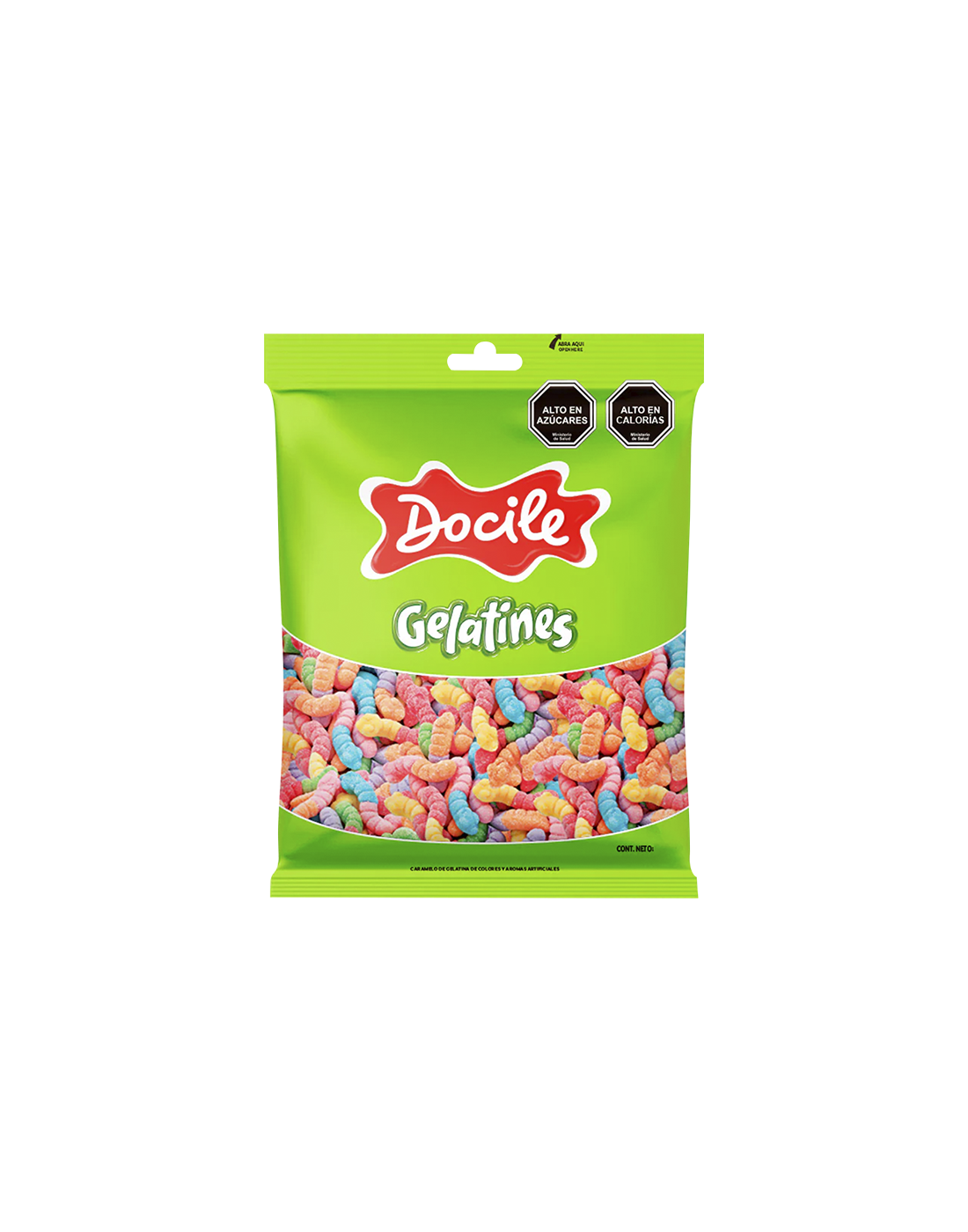 Gomitas Gusanos Docile 500g.