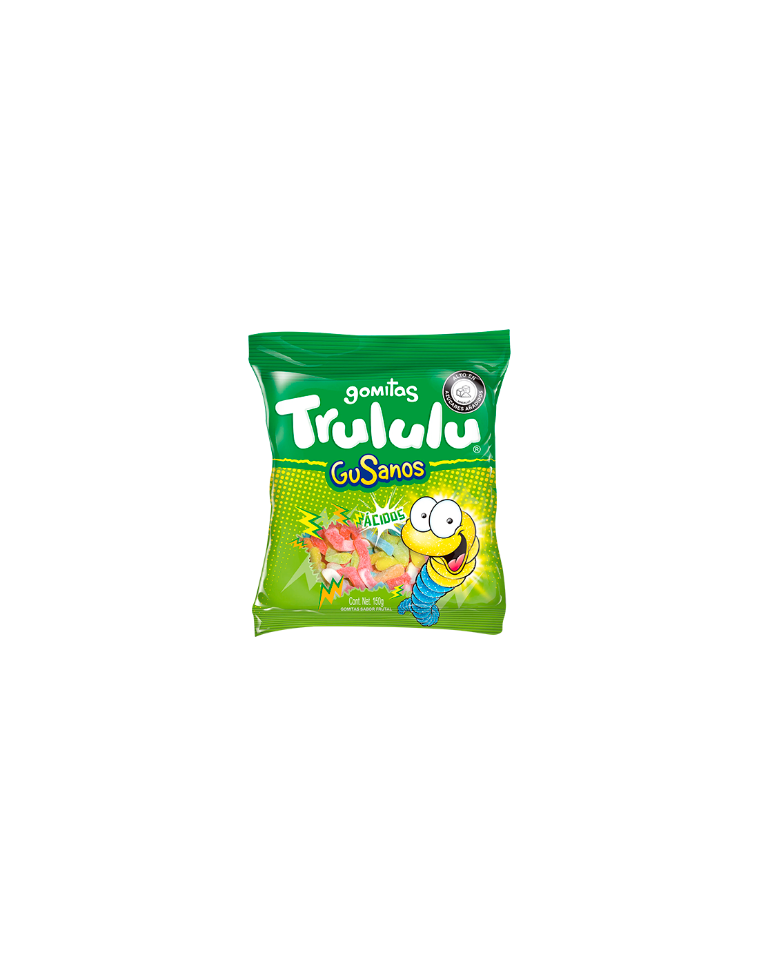 Gomitas Trululu Gusanos Ácidos 80g.