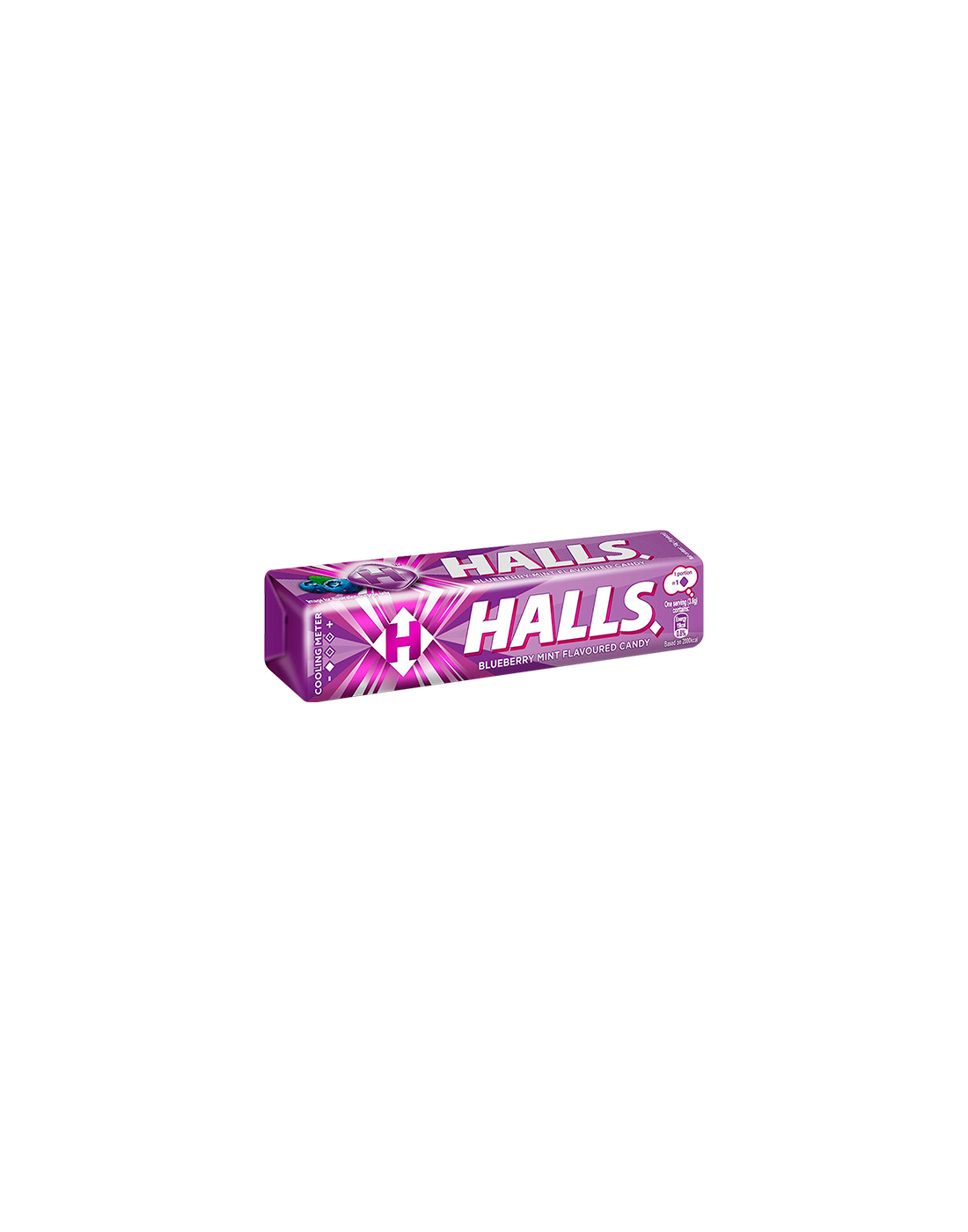 Halls Barra Mora Azul 28g.