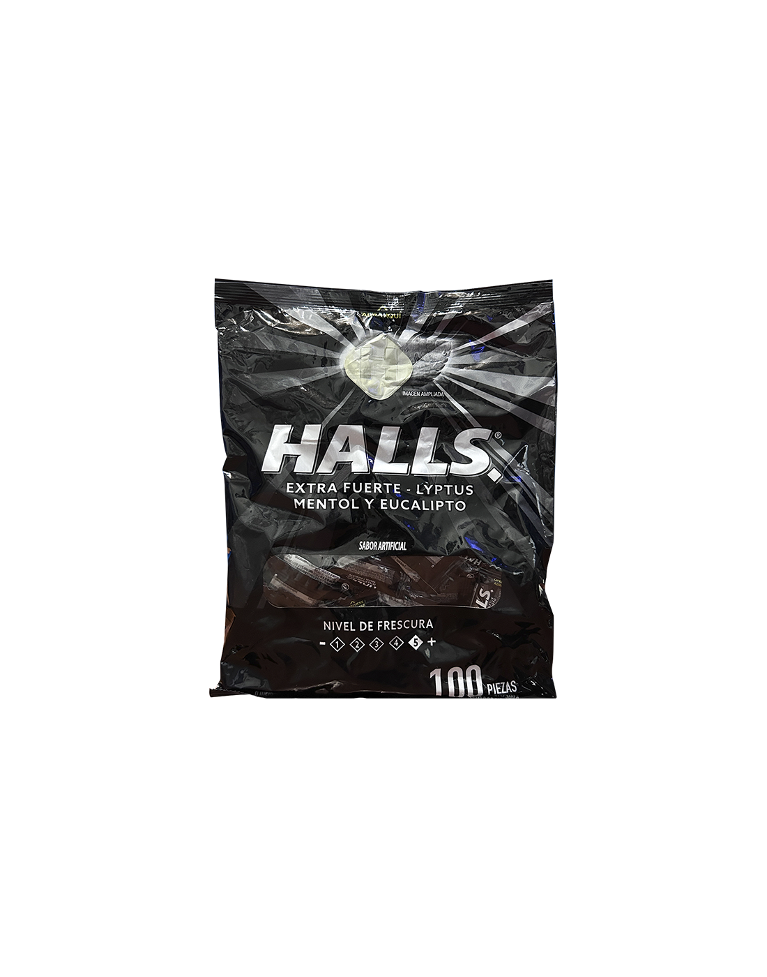 Halls Extra Fuerte Mentol y Eucalipto x100