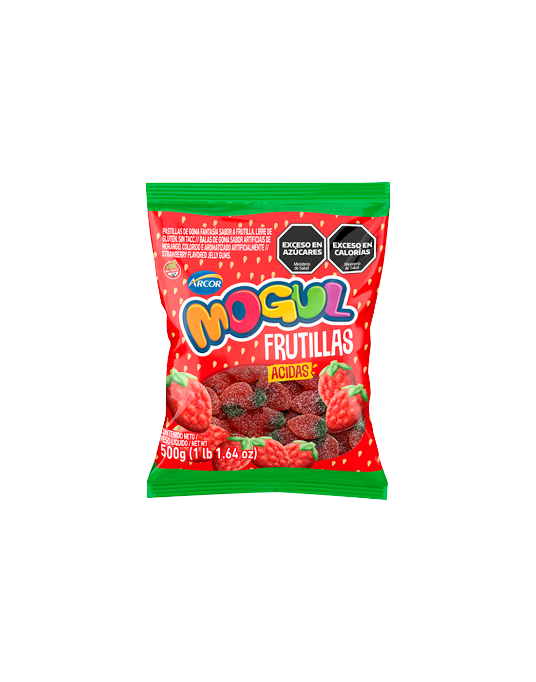Mogul Frutillas Ácidas 500g.