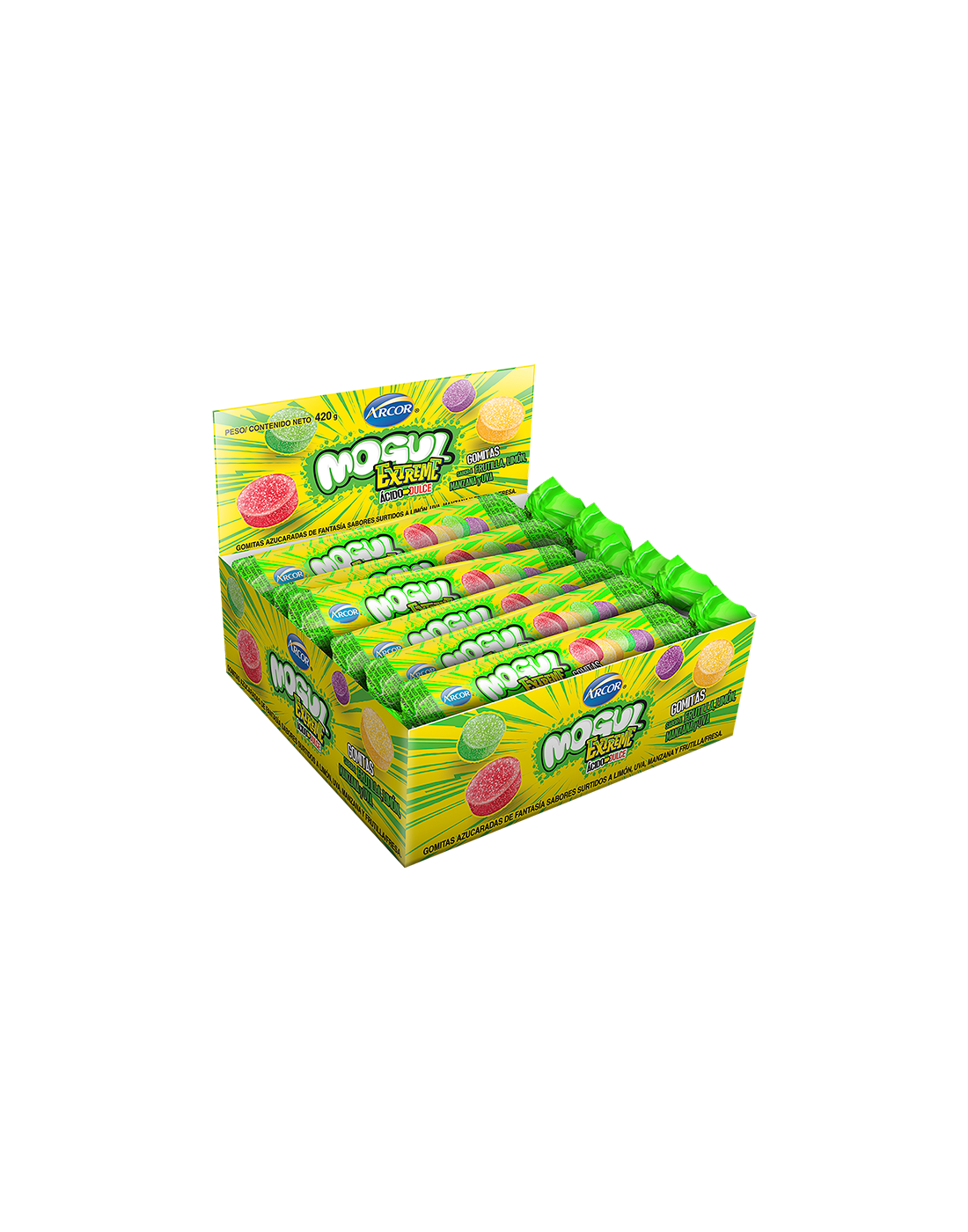 Mogul Rollo Extreme Ácido-Dulce x12