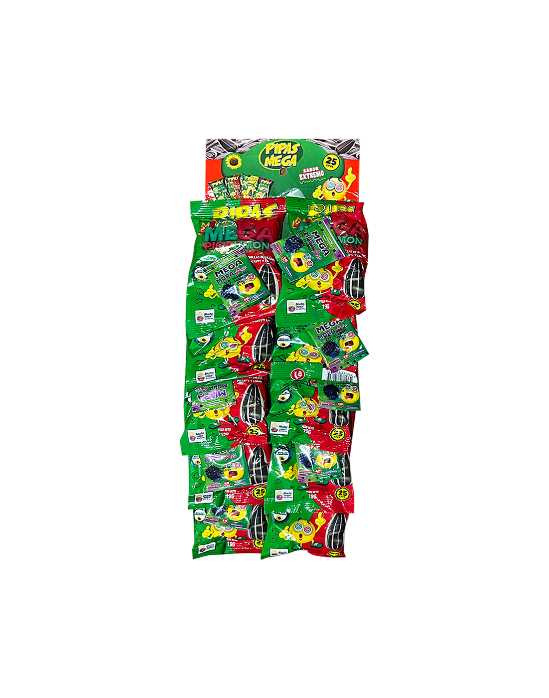 Pipas Mega Pica Limón x10