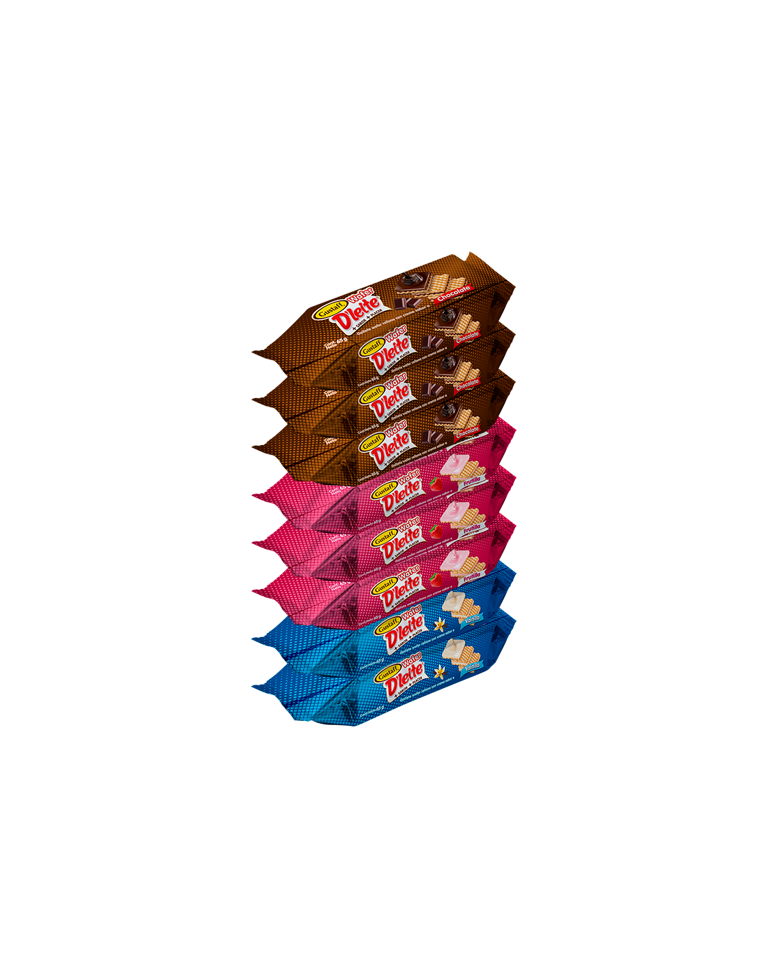 Wafer D'leite Surtidas x8