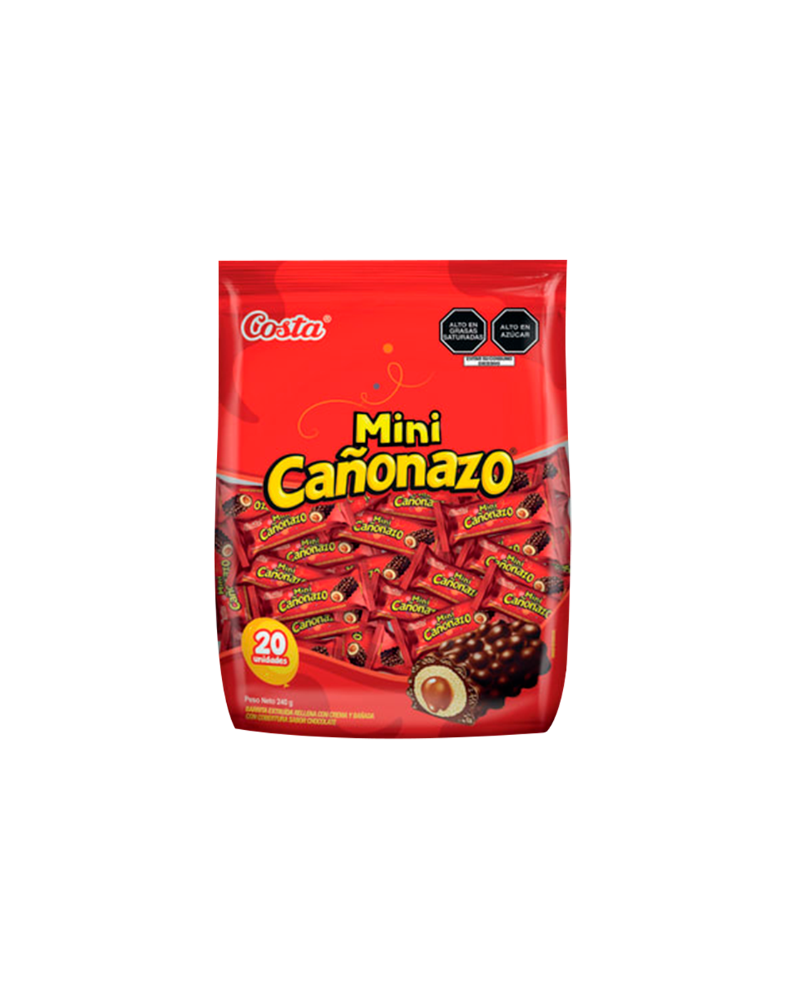 Wafer Mini Cañonazo Chocolate x20