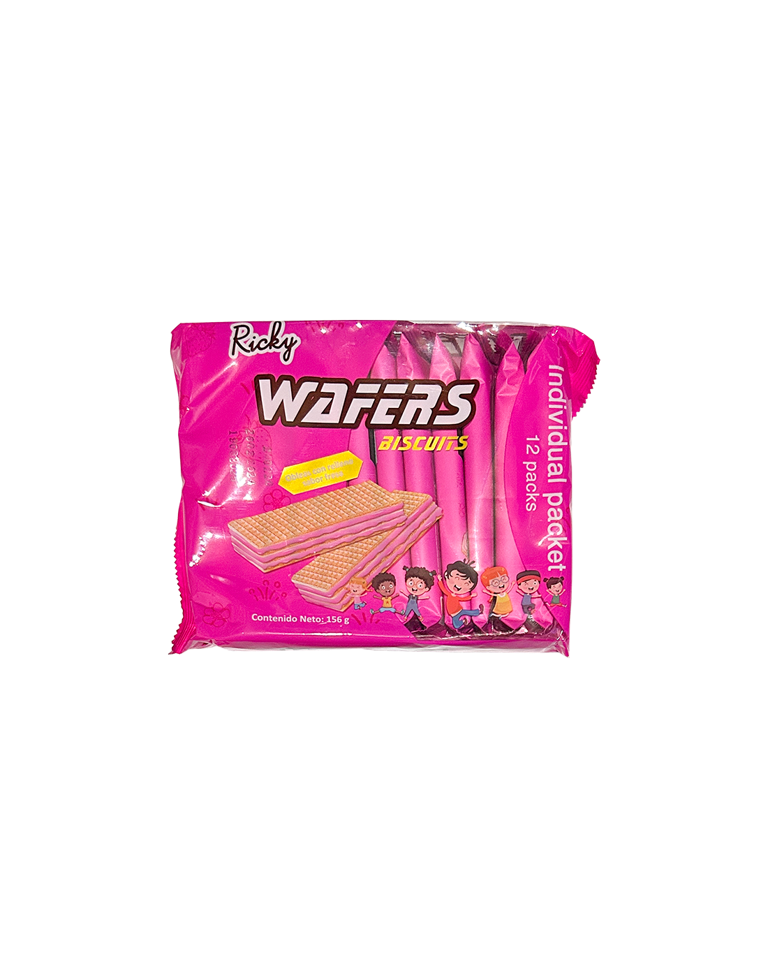 Wafers Biscuits Fresa Ricky x12
