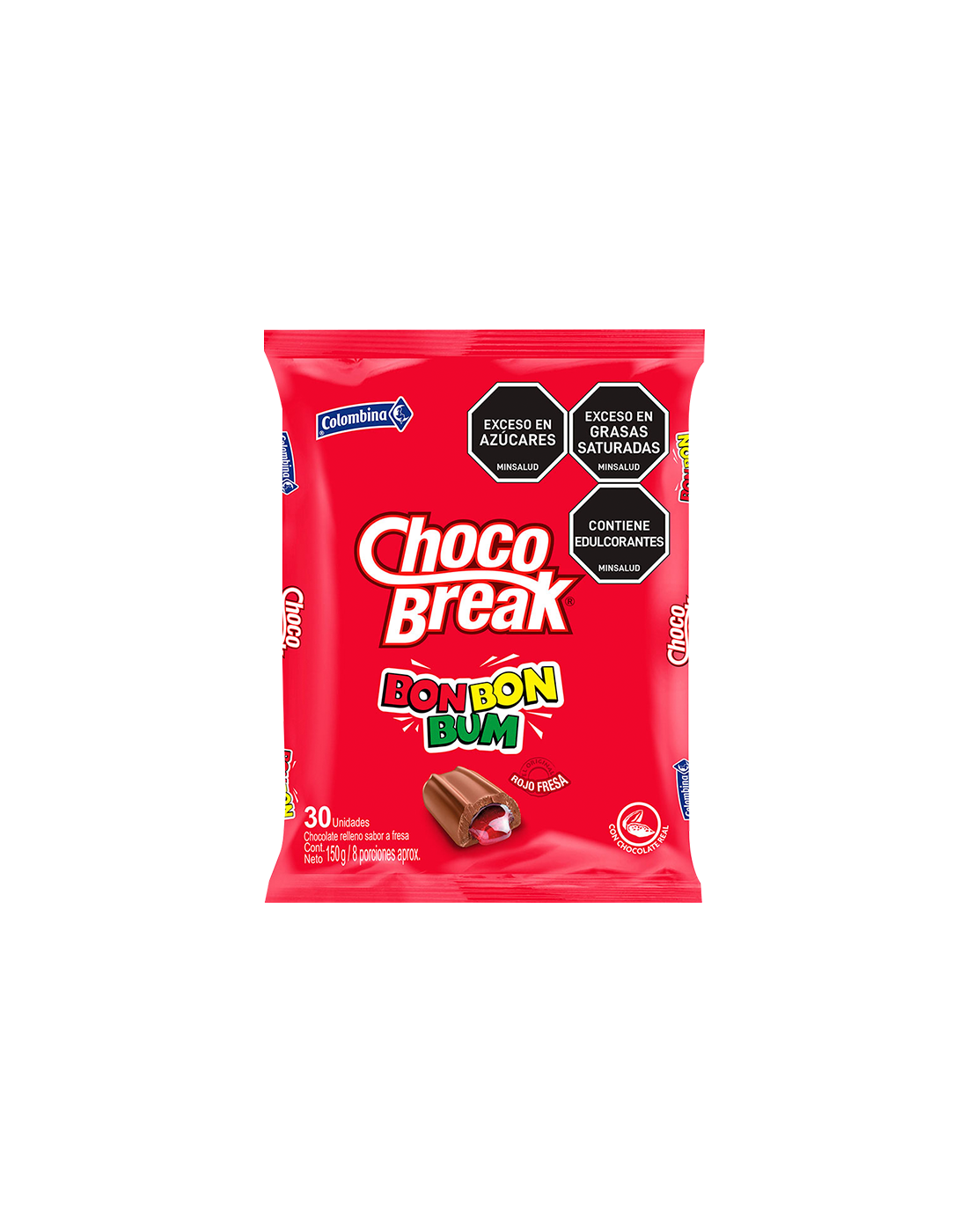 Bombón Choco Break Bon Bon Bum x30