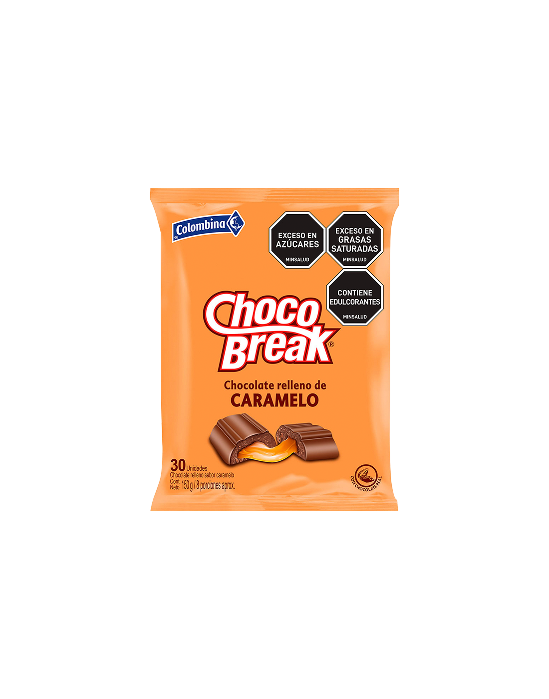 Bombón Choco Break Caramelo x50