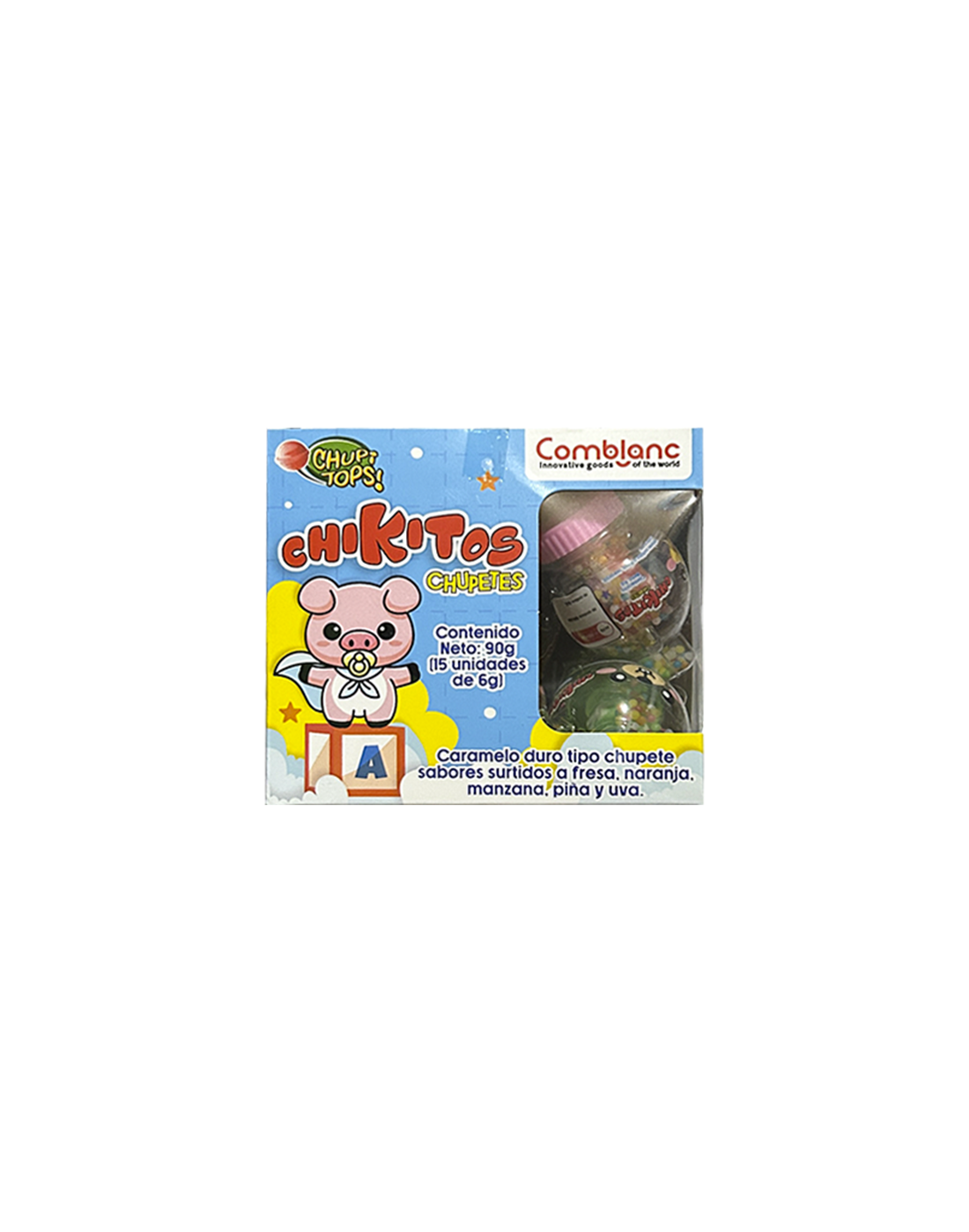 Caramelo Chikitios Chupetes Sabores Surtidos x15