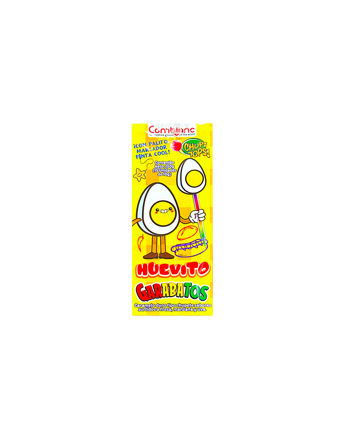 Caramelo Huevito Garabatos x15
