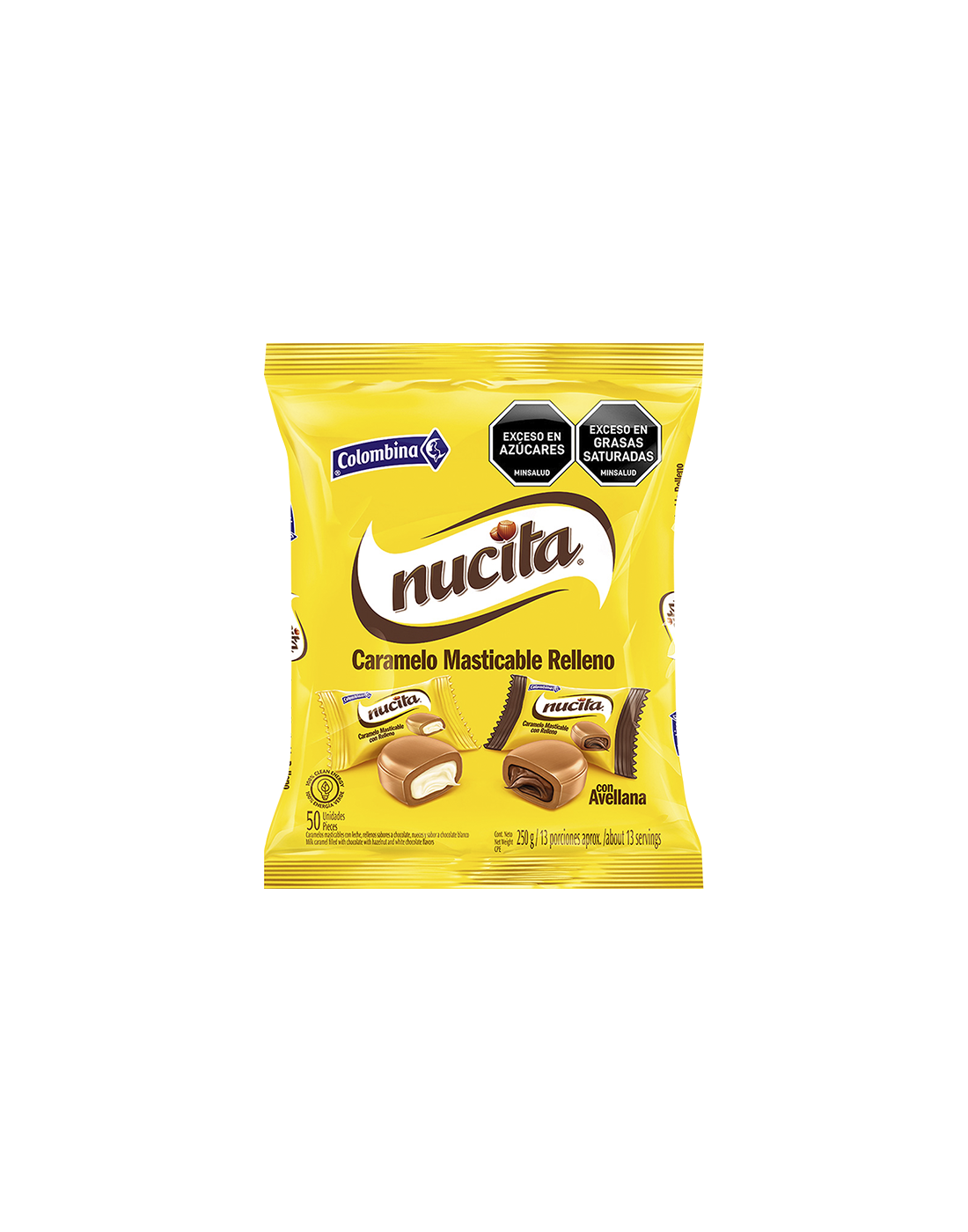 Caramelo Nucita Chocolate Chocolate Blanco x100
