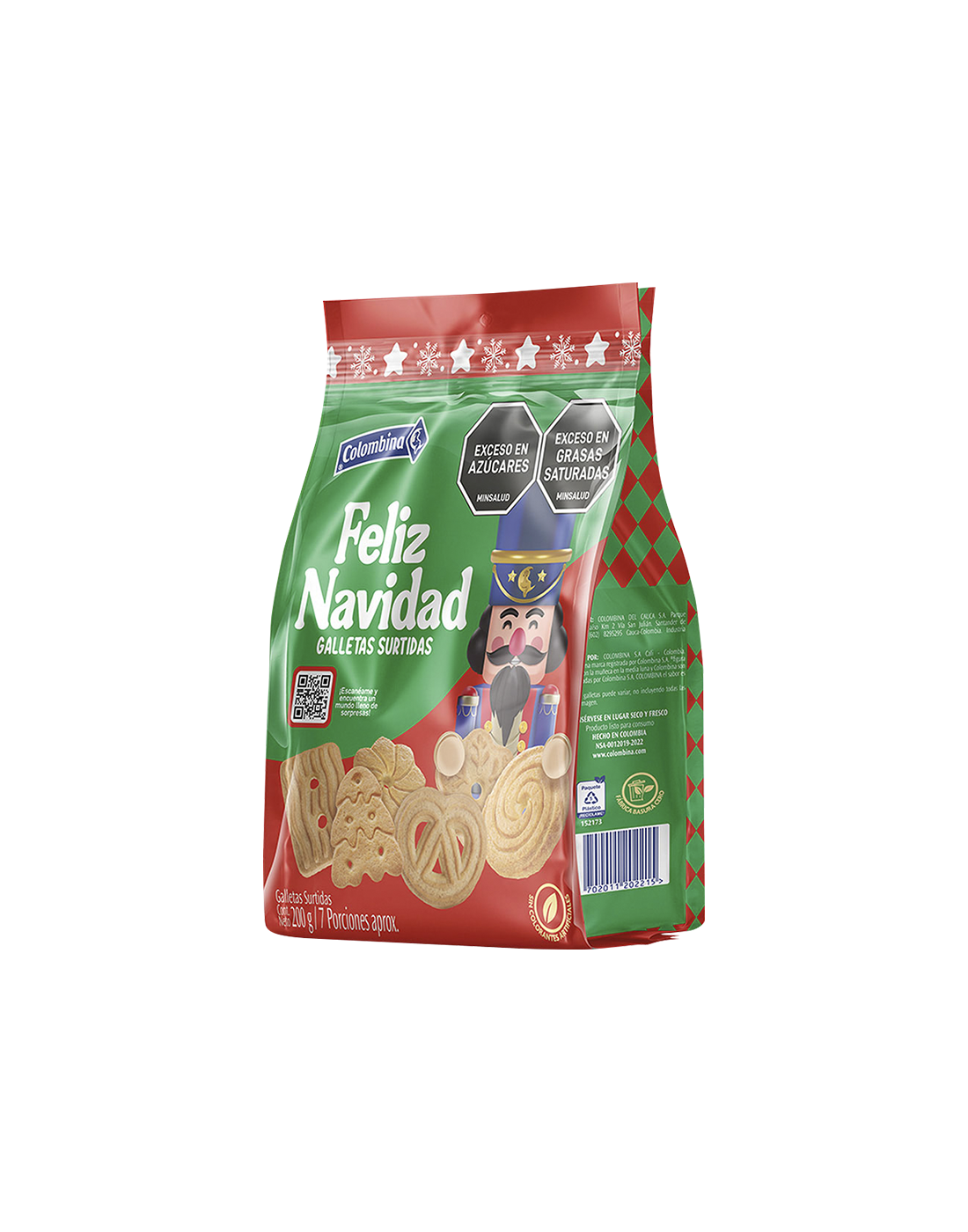 Galleta Feliz Navidad Galletas Surtidas 250g.