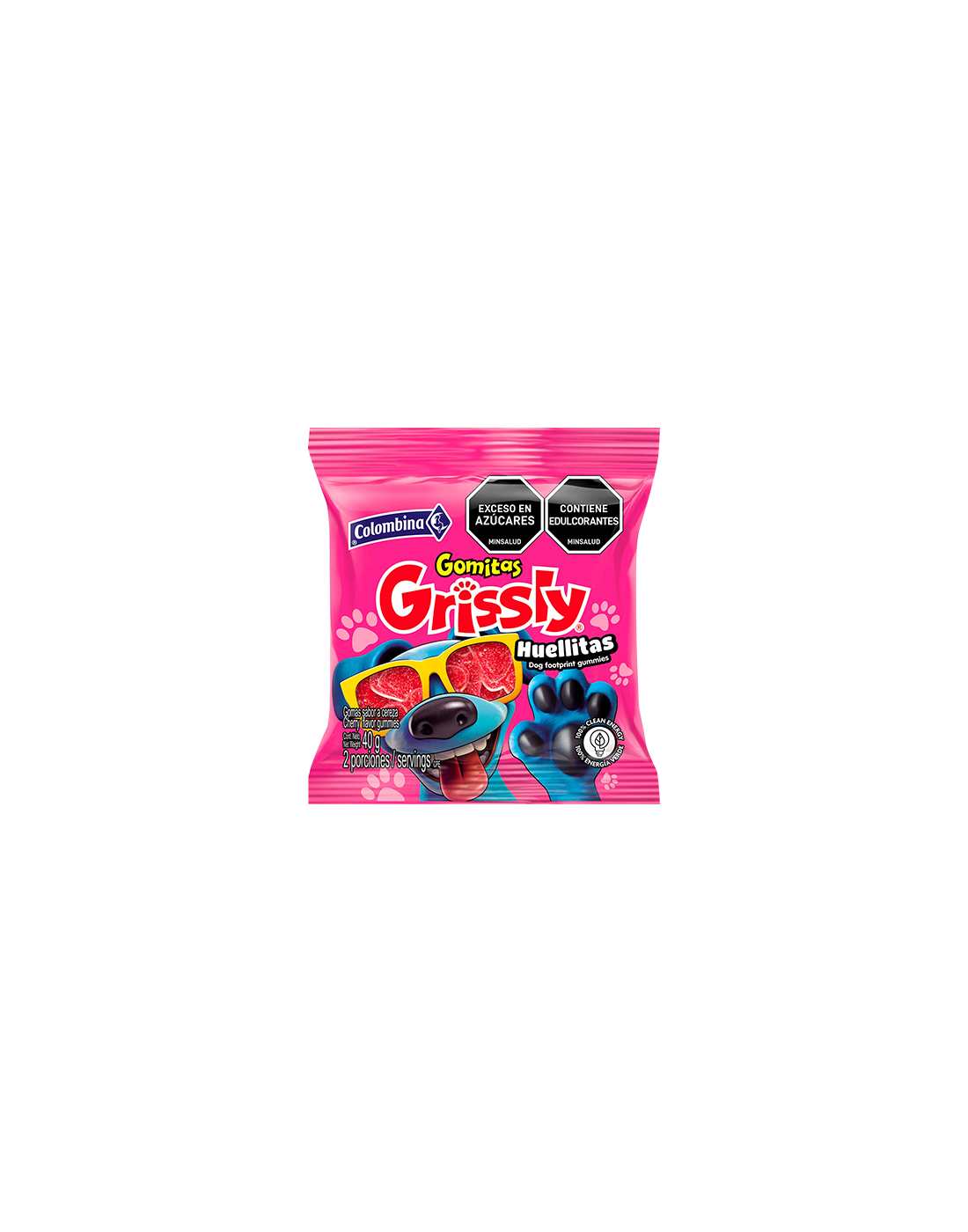 Gomita Grissly Huellitas Cereza 55g.
