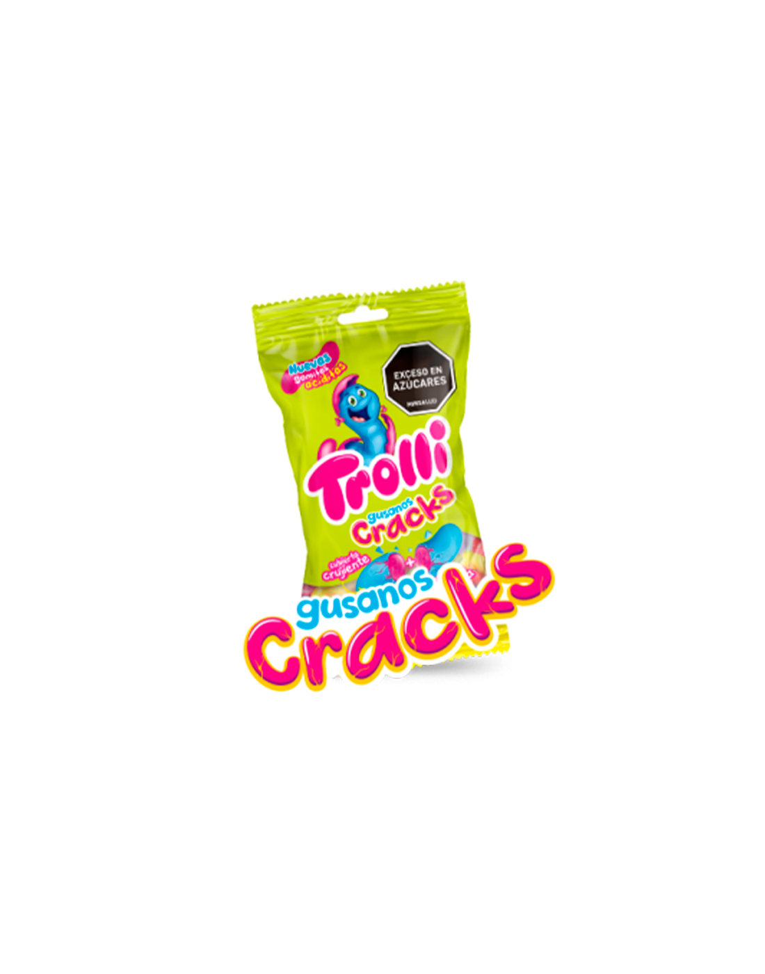 Gomitas Play Gusanos Crunchy Sabores Surtidos 50g.