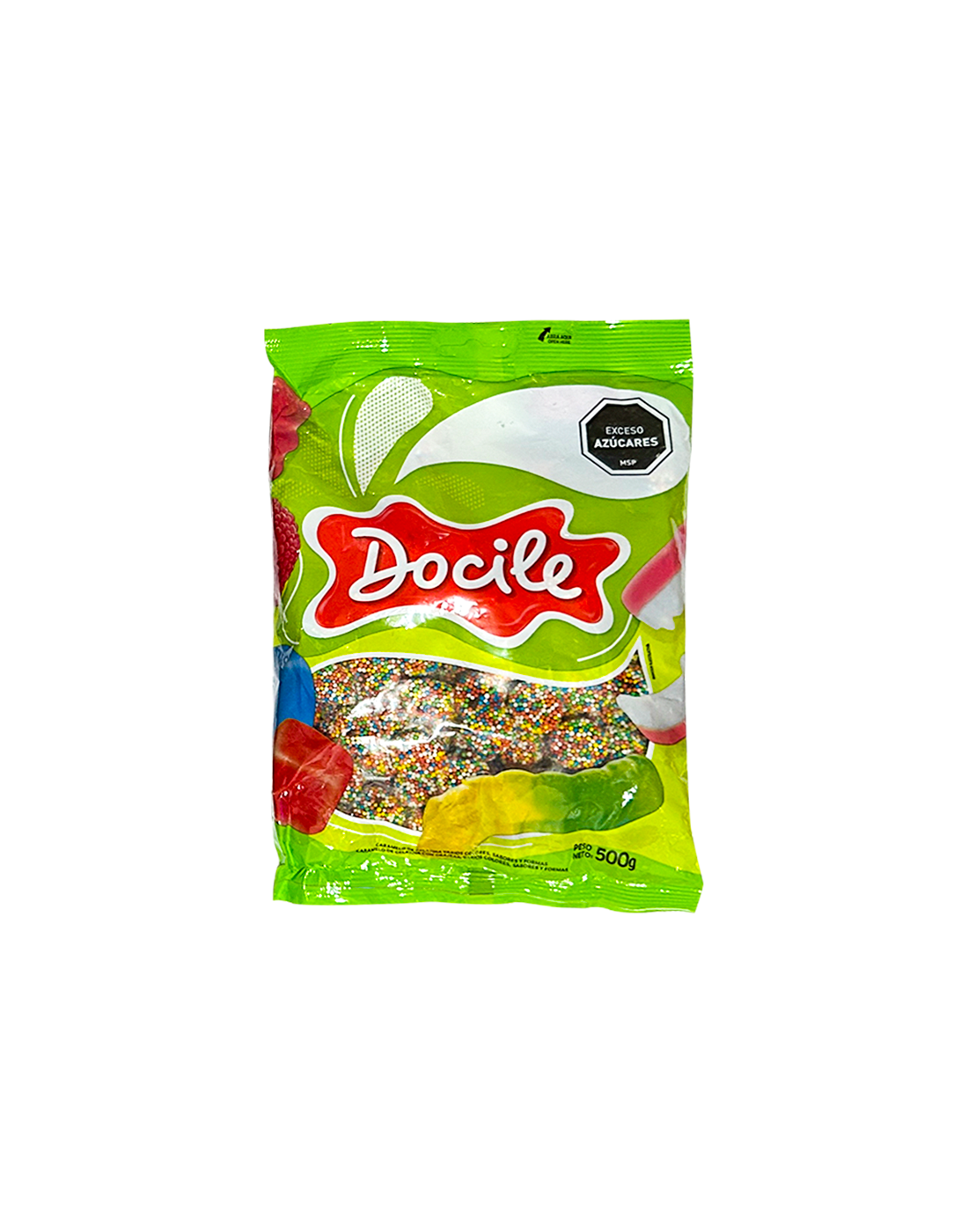 Gomitas con Grajeas Docile 500g.