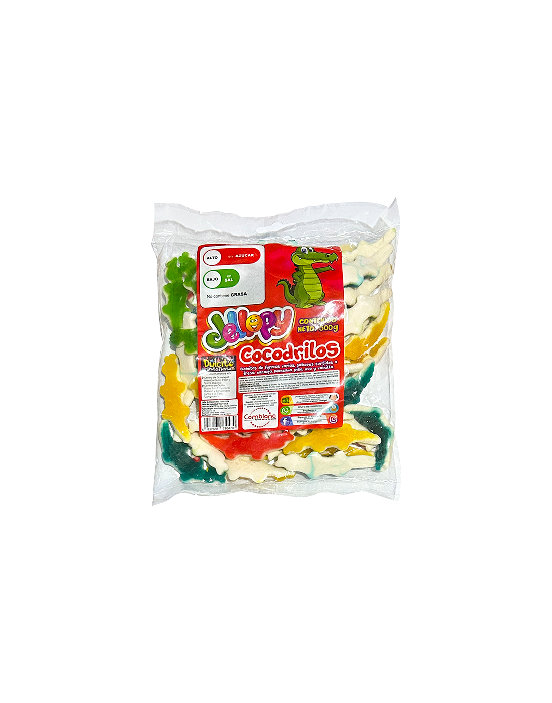 Jellopy Cocodrilos 500g.