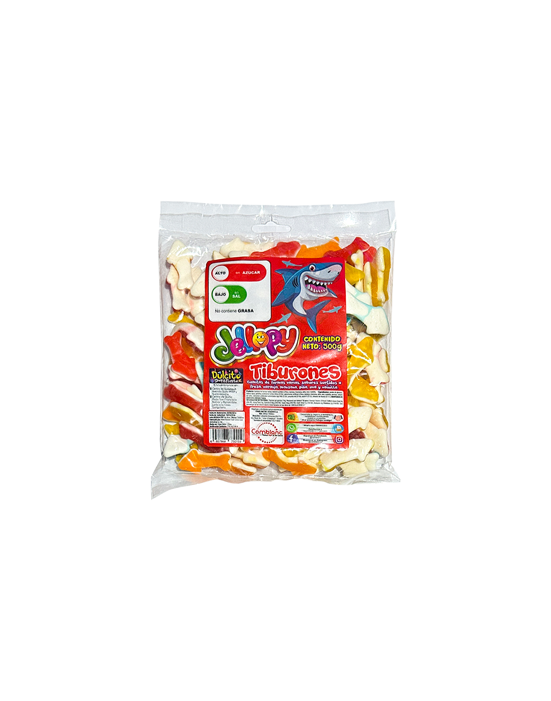 Jellopy Tiburones 500g.