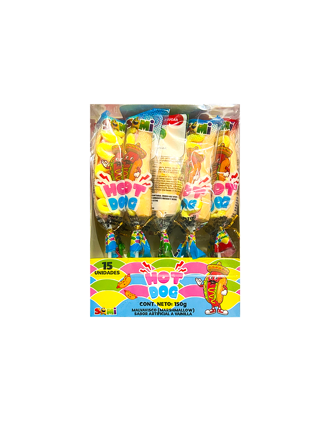 Malvavisco Hot Dog x15