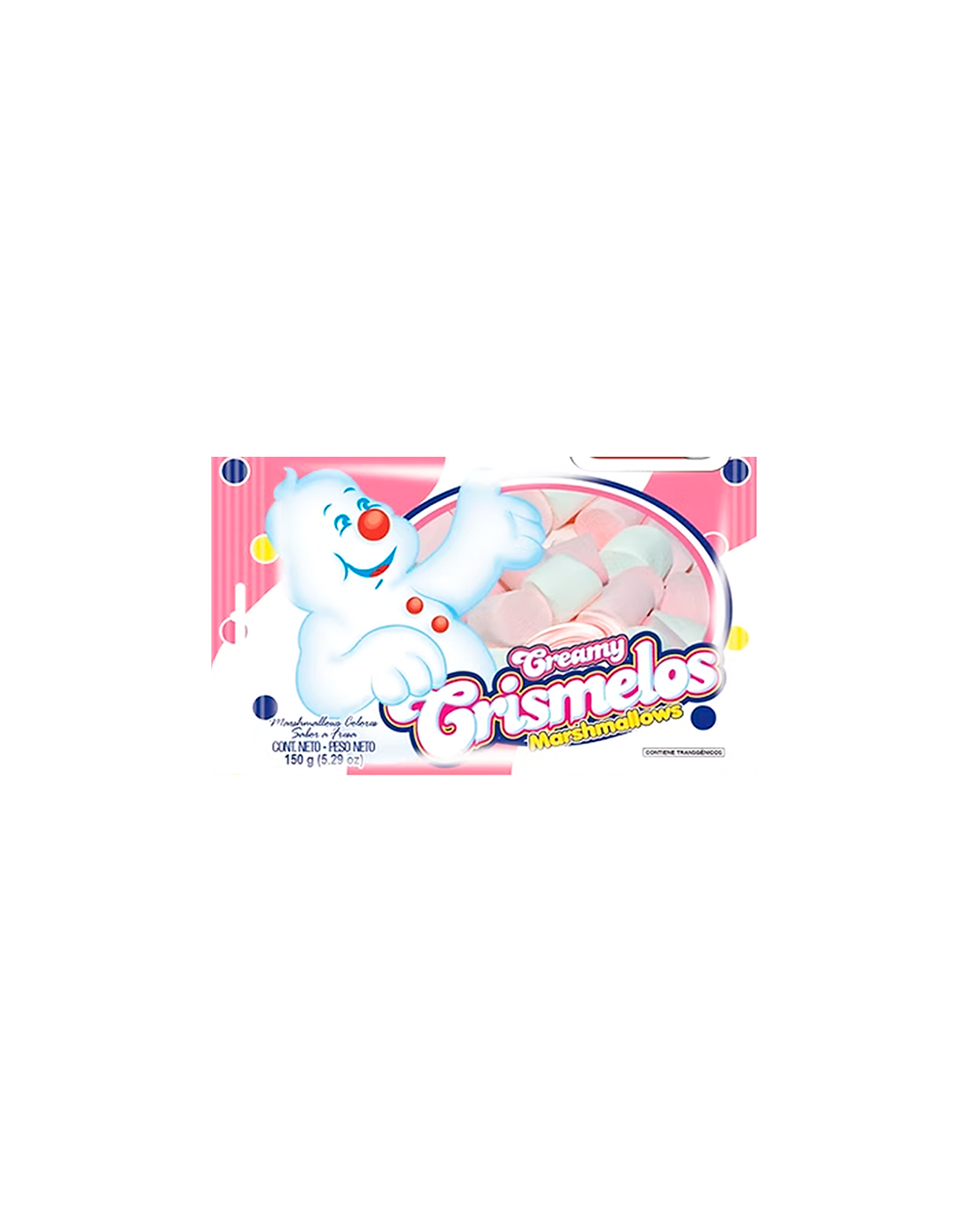 Marshmallow Creamy Crismelos Marshmallows Fresa 150g.