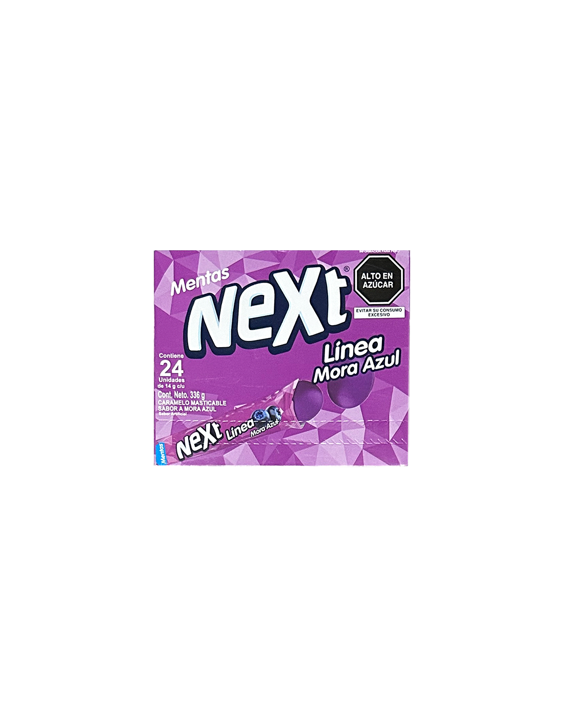 Mentas Next Línea Mora Azul x24