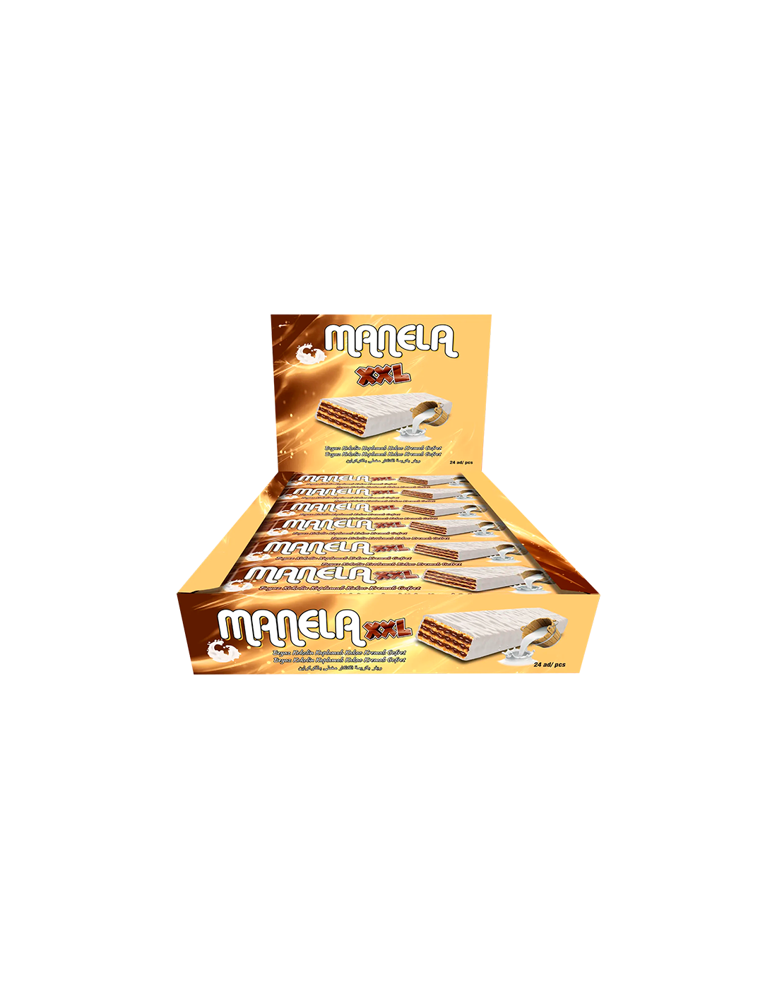 Wafer Manela XXL Chocolate Blanco x24