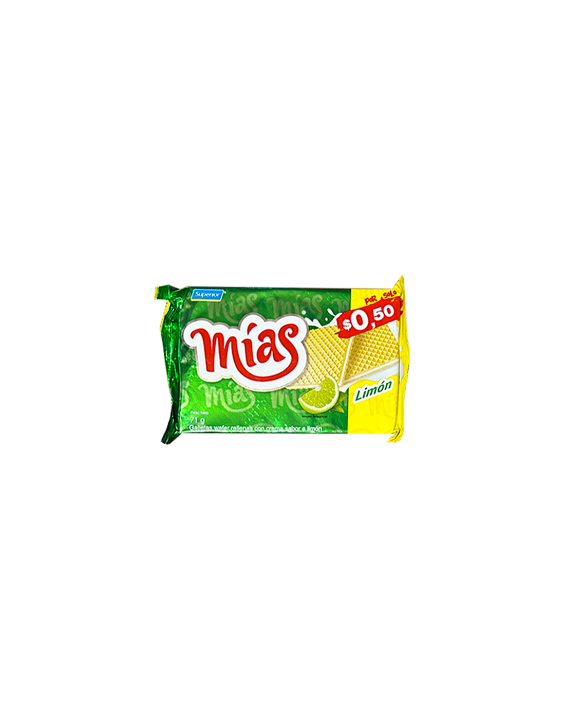Wafer Mías Limón 71g.